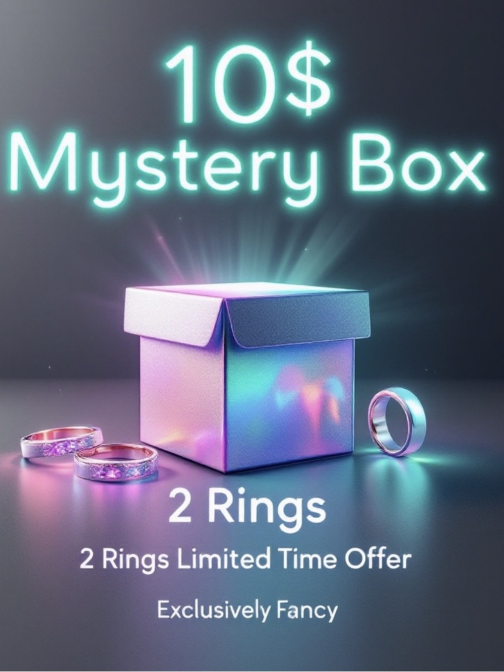 New!! $10 Mystery Box - 2 Rings Limited Time Offer! 5 ⭐️